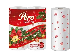 Pero Holidays Бумажные полотенца 2сл, 2шт