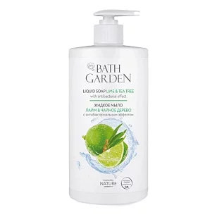 Bath Garden Жидкое мыло с антибактериальным эффектом Лайм и чайное дерево, 750мл