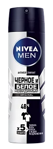 Nivea MEN Део спрей мужской Невидимый д/черного и белого 150мл (6шт/кор)