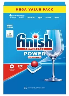 Finish Powerball Power Essential Таблетки для ПММ 120шт