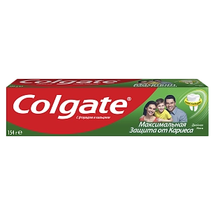 Colgate Зубная паста Максимальная защита от кариеса Двойная мята, 100мл