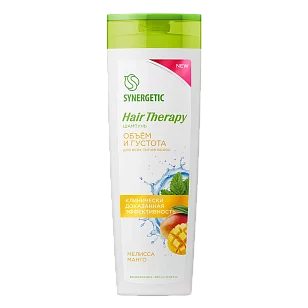 SYNERGETIC Шампунь Объем и густота волос HAIR THERAPY 400мл