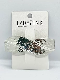 LADY PINK Заколка Metal, белая