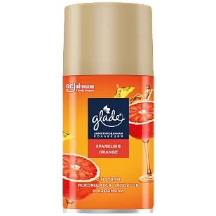 Glade Освежитель воздуха Automatic см.баллон LTO Sparkling Orange 269мл