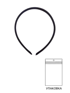 Maeth Ободок для волос черный 1шт