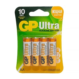 GP Ultra Alkaline 15А AA Батарейки 4шт на блистере