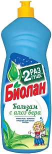 Биолан Жидкость для посуды Бальзам с Алоэ Вера, 450мл