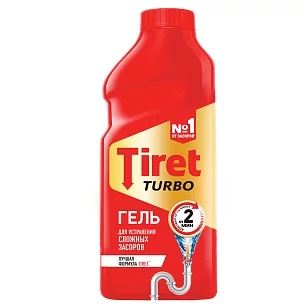 Tiret Turbo Средство для прочистки труб гель 200мл
