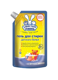 Ушастый нянь Жидкое средство для стирки, 1л, Дой-пак