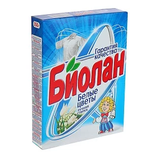 Биолан Стиральный порошок Белые цветы, 350гр
