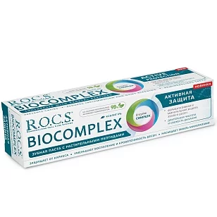 R.O.C.S. Зубная паста BIOCOMPLEX Активная защита 94гр (18шт в, кор)
