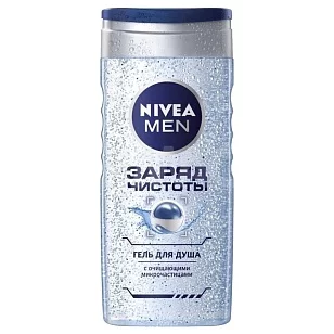 Nivea MEN Гель д/душа мужской Заряд чистоты 250мл (6шт)