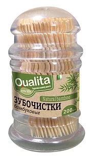QUALITA Зубочистки бамбуковые, 200шт