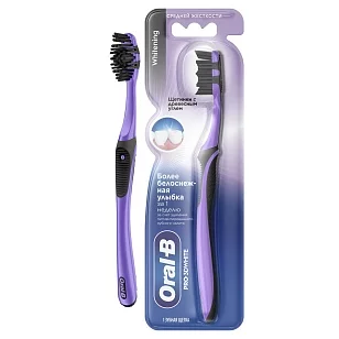 ORAL_B Зубная щетка PRO3D White Древесный уголь 40 1шт