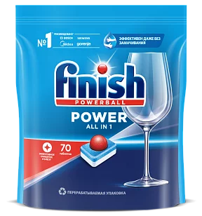Finish Power Капсулы для ПММ 70шт