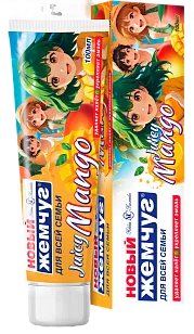 Новый жемчуг Зубная паста Juicy Mango 100мл
