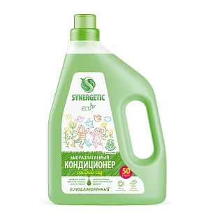 SYNERGETIC Кондиционер-ополаскиватель для белья Райский сад, 1,5л