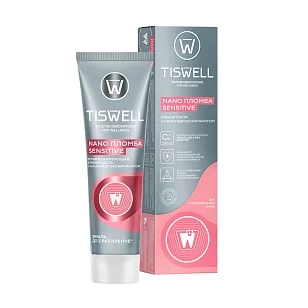 TISWELL Nano Пломба Sensitive Зубная паста от кариеса для чувствительных зубов 110г