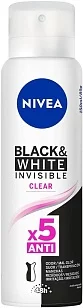 Nivea Део спрей Невидимая защита д/черного и белого Clear 150мл