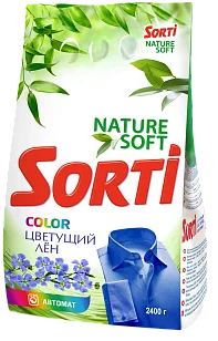 Sorti Стиральный порошок Автомат Color Цветущий лен, 2400гр