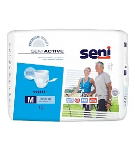 Seni ACTIVE medium Трусы впитывающие, 10шт