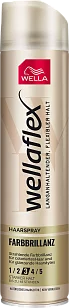 Wella Wellaflex Лак для волос Farbbrillianz Блеск СФ 3, 250мл