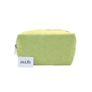 Mæth Косметичка-пенал вельветовая зеленая 20х7,5х12,5см