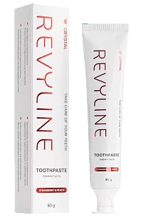 Revyline Crystal Зубная паста без фтора Клубника и персик 80г