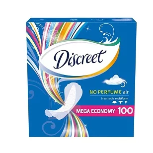 Discreet Прокладки ежедневные Air Multiform, 100шт