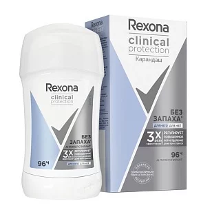 REXONA Део стик Без запаха гипоаллергенный, 40мл