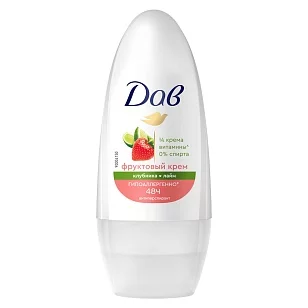 DOVE Део ролик Клубника и лайм 50мл