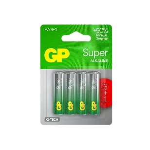 GP Super+Ultra Alkaline Батарейки 4шт на блистере