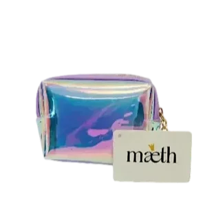 Mæth Косметичка Перламутровая фиолетовая 9х5х6см