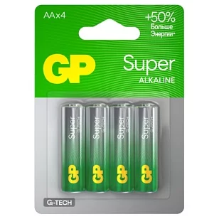 GP Super+Ultra Alkaline Батарейки 4шт на блистере promo 40/320*