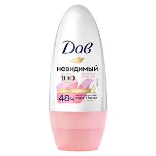 DOVE Део ролик Невидимый Нежность лепестков 50мл
