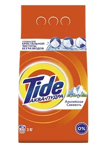 TIDE Стиральный порошок Автомат Альпийская свежесть, 3кг