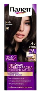 Palette Стойкая крем-краска N3, Каштановый