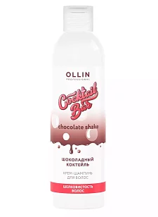 Ollin Professional Cocktail Bar Крем-шампунь Шоколадный коктейль Шелковистость волос, 400мл