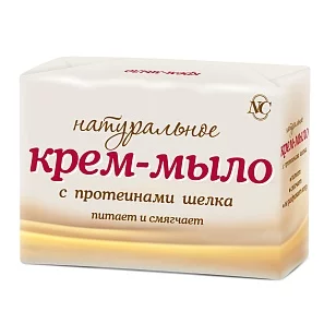 Невская Косметика Крем-мыло Натуральное с протеинами шелка,, 4x100г