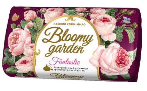 Bloomy garden Крем-мыло твердое Fantastic, 90г