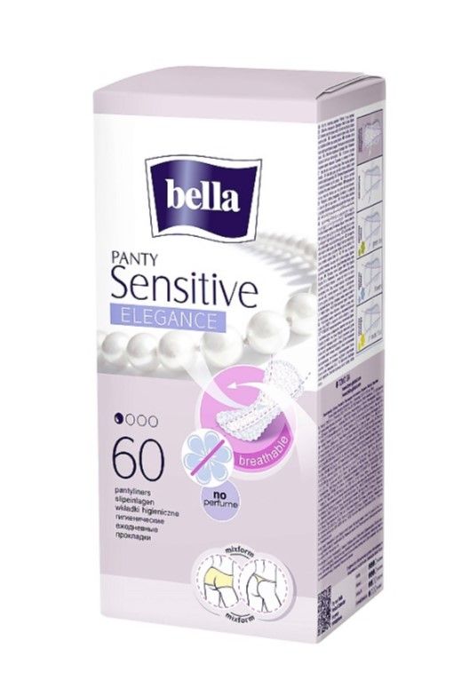 Bella Panty Sensitive Elegance Прокладки ежедневные ультратонкие, 60шт