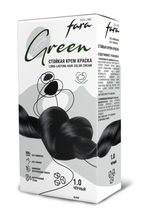 Fara Eco Line Green Краска для волос 1.0, Черный