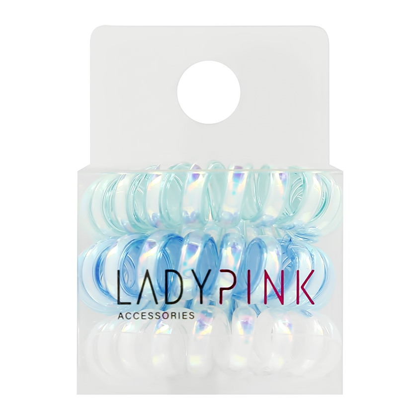 LADY PINK Набор резинок-пружинок SLINKY BOX цветных полосатых, 3шт