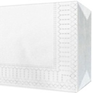 Люкс Салфетки бумажные 2-слойные Белые 24х24см, 100шт