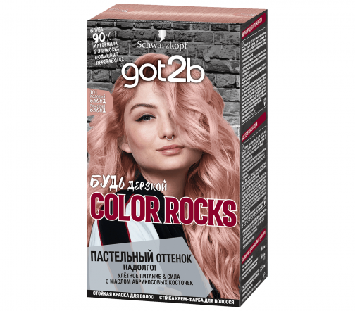 Got2B Краска для волос Color Rocks 101 Розовый, блонд