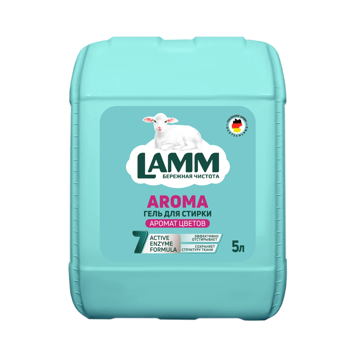 Lamm Жидкое средство для стирки Aroma гель 5л (3шт)