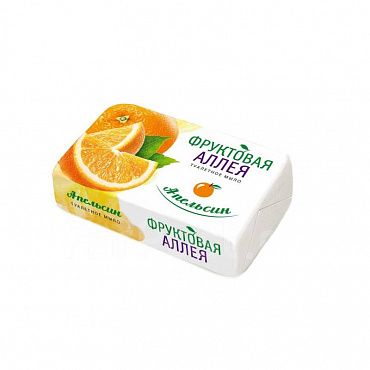 Фруктовая аллея Туалетное мыло апельсин, 90гр