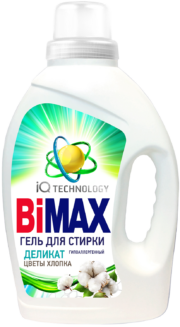 BiMax Жидкое средство для стирки Деликат Цветы хлопка, 1300гр
