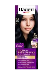 Palette Стойкая крем-краска C1, Иссиня-черный