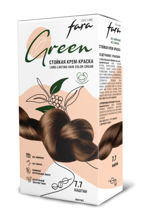 Fara Eco Line Green Краска для волос 7.7, Каштан